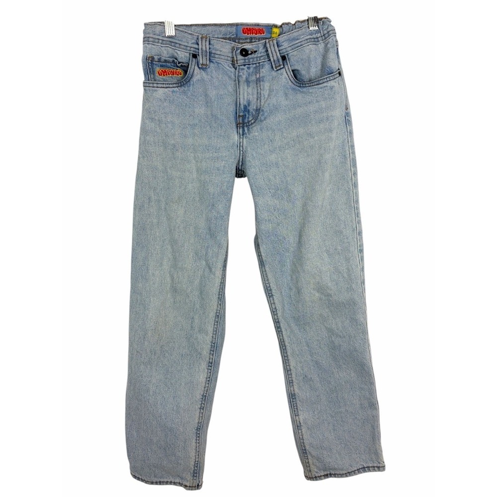 Empyre Relaxed Straight Leg Jeans Light Wash 100% Cotton Size 26 Skater